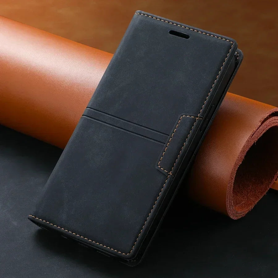 Lisslune | Leather Wallet Cover Flip Case - Google Pixel