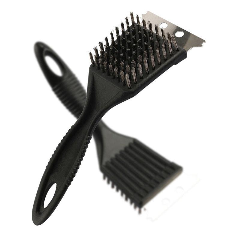 Lisslune | Ultimate BBQ Grill Cleaning Set with Durable Stainless Steel Scraper and Bristle Brush