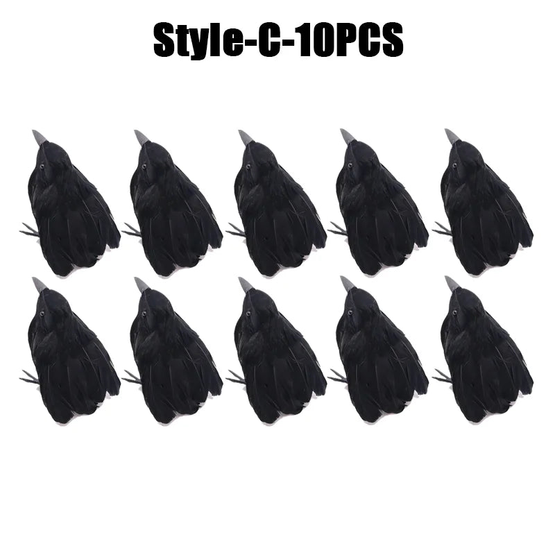 Rynx | Halloween Decoration Simulation Black Crow Raven Bird Repellent Pest Control Pigeon Repellent Garden Decoration Outdoor