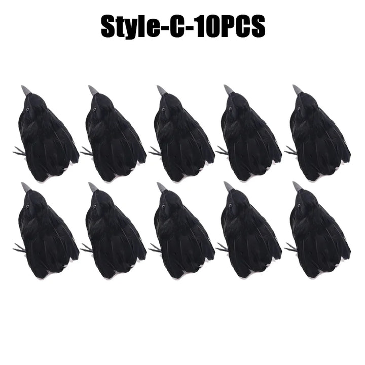 Rynx | Halloween Decoration Simulation Black Crow Raven Bird Repellent Pest Control Pigeon Repellent Garden Decoration Outdoor
