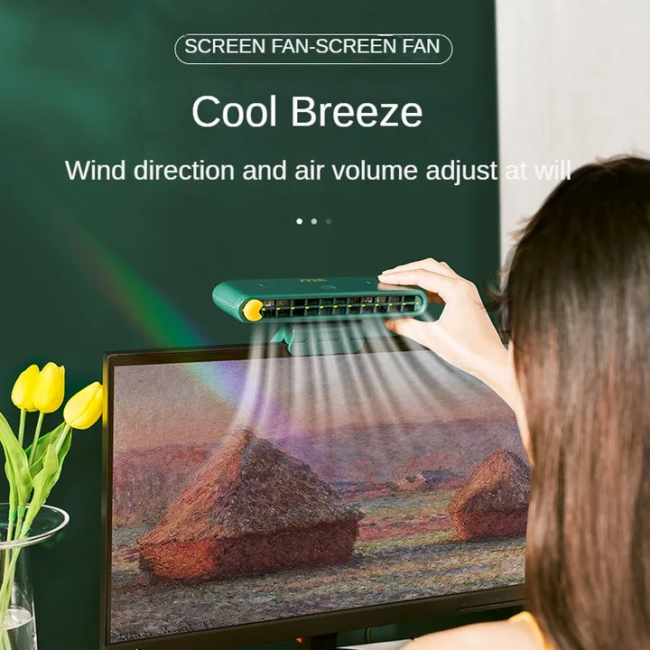 Lisslune | Turbo Strong Airflow Screen Hanging Cooling Fan