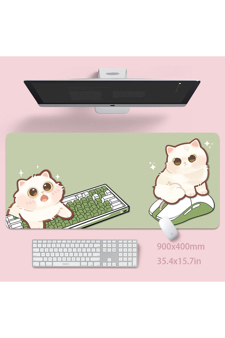 Lisslune | Cat large desk mat