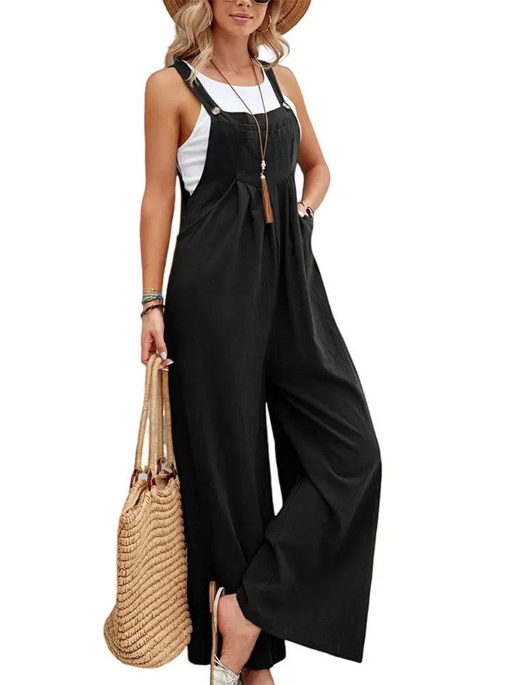 Lisslune | Women's Loose Fit Fashion Overalls Wide Leg Baggy Overalls Jumpsuit Dungarees Summer Jumpsuit Casual Elegant Overalls Summer