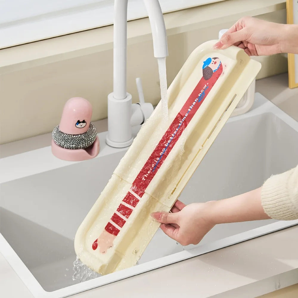 Lisslune | Built-in Basket Adjustable Sink Water Splash Protector