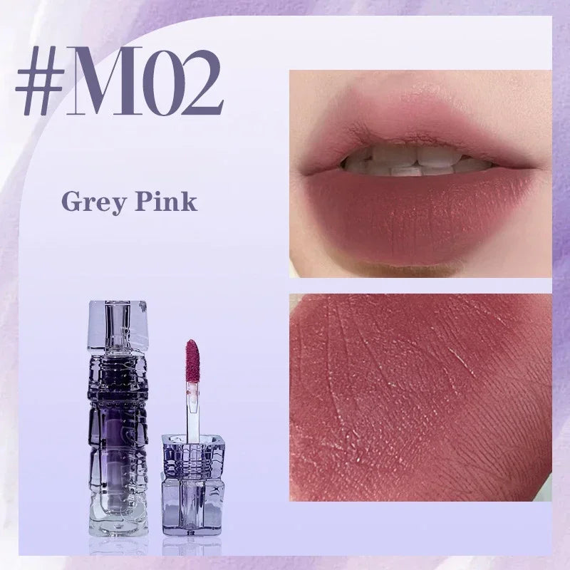 Rynx | Liquid Lipstick Matte Purple Lip Gloss Long-lasting Lip Tint Waterproof Not Easily Sticking to Cups Lip Shine Cosmetics Wholesale
