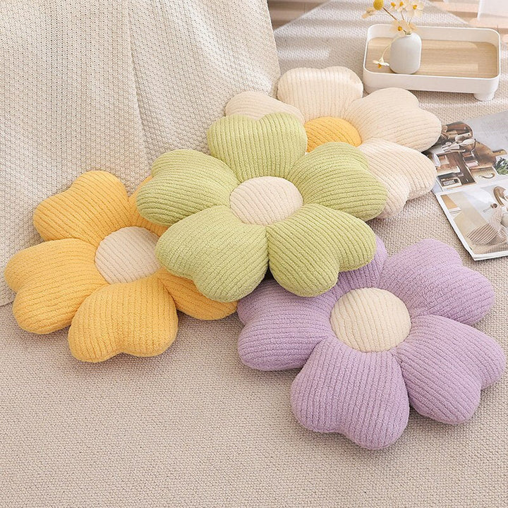 Lisslune | Fluffy Clover Flowers Pillow