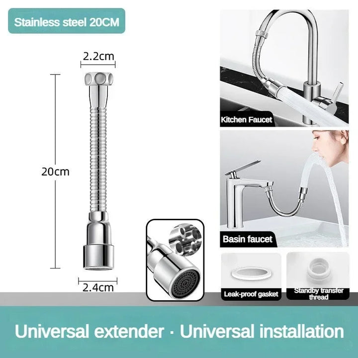 Lisslune | Universal Flexible Adjustable Kitchen Faucet Extender Nozzle