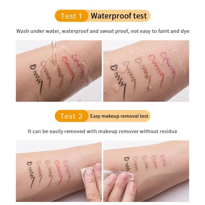 Rynx | Waterproof Eyeliner Gel Pencil Blue Brown Eyeliner Gentle Soft Easy to Wear Matte Concealer Pencil Long-lasting Eye Makeup Cosmetics