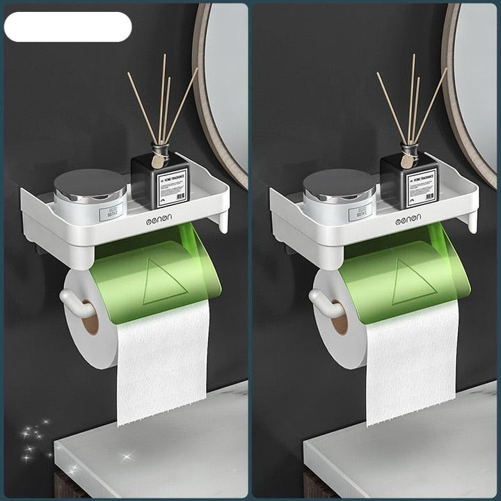 Lisslune | Modern Adhesive Toilet Paper Holder - Stylish Space-Saving Solution