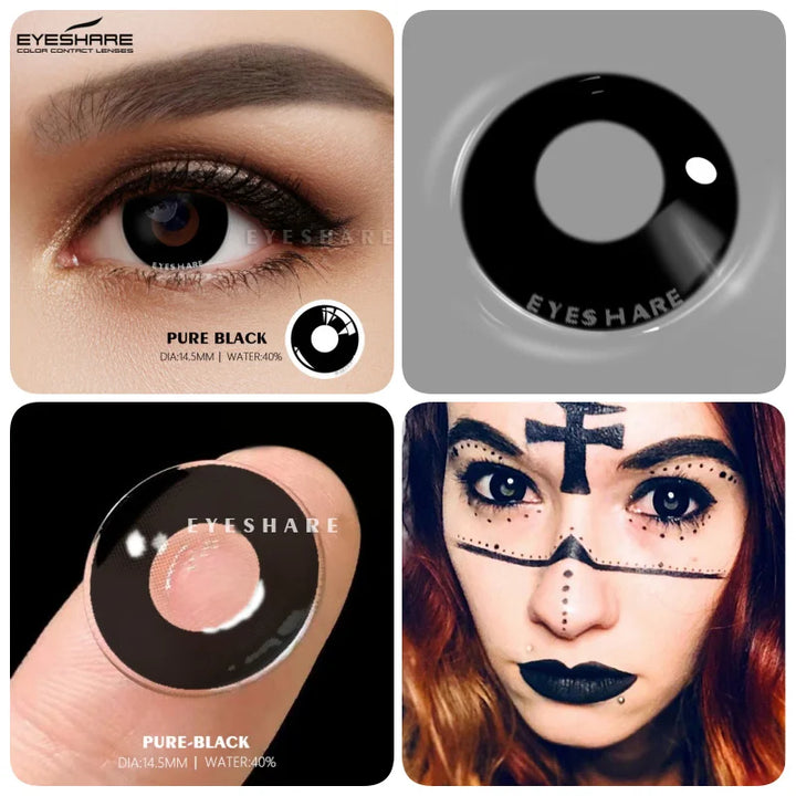 Rynx | Colorful Contact Lenses for the Eyes 1 Pair Cosplay Anime Lens Yearly Cosmetic Contact Lenses Halloween Lenses Beauty Makeup