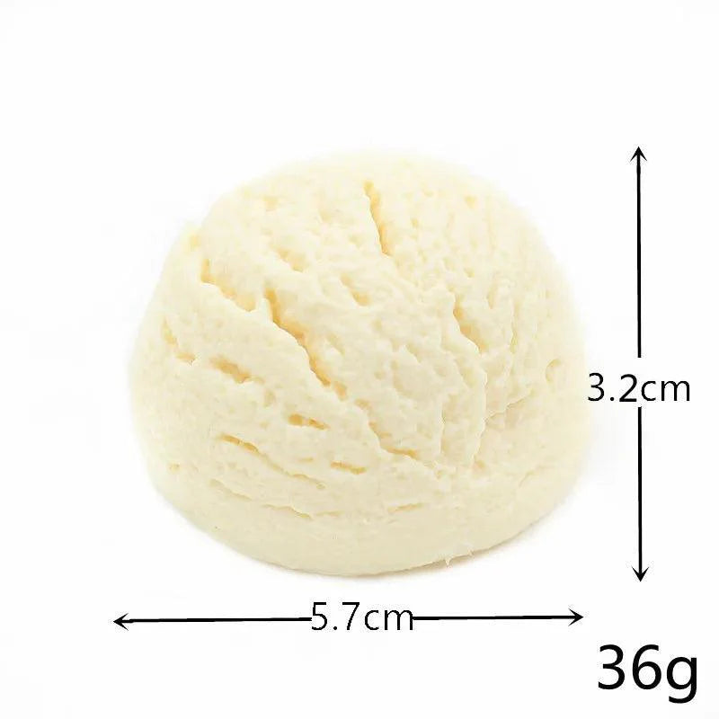 Lisslune | Life-like resin ice cream cone model - Realistic artificial dessert decoration for photography and home decor