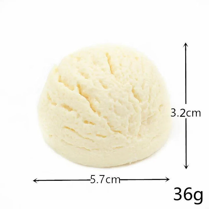 Lisslune | Life-like resin ice cream cone model - Realistic artificial dessert decoration for photography and home decor
