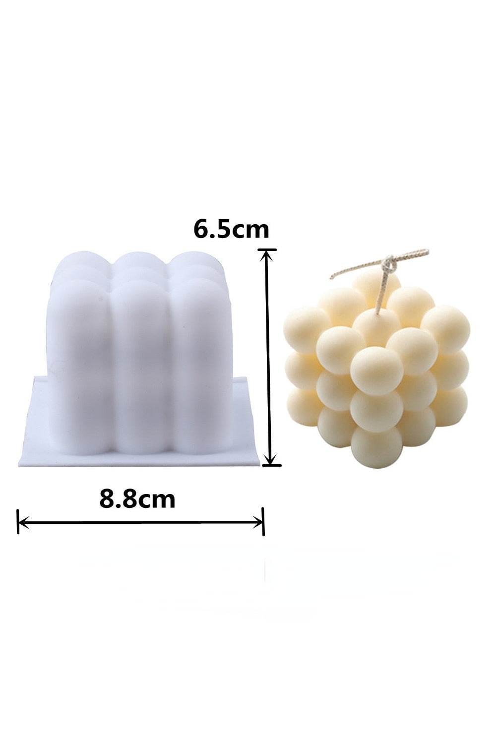 Lisslune | Honeycomb cube candle mold