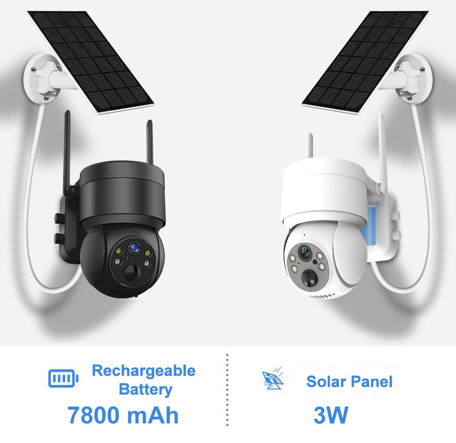 Lisslune | Outdoor WiFi Solar-Powered Security IP Camera