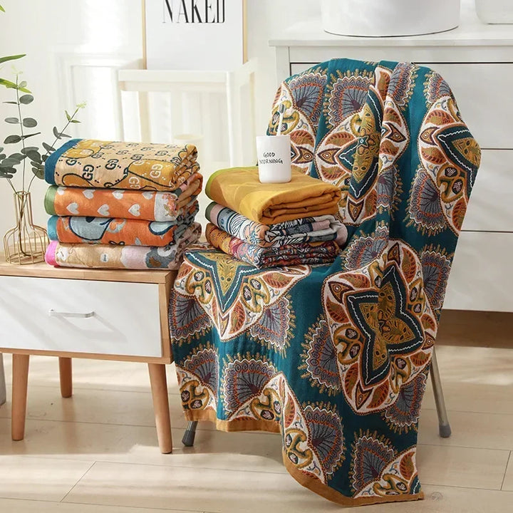 Lisslune | botanical print blanket
