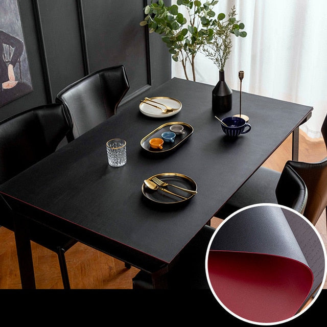 Lisslune | Nordic Minimalist Leather Waterproof Table Protector Mat