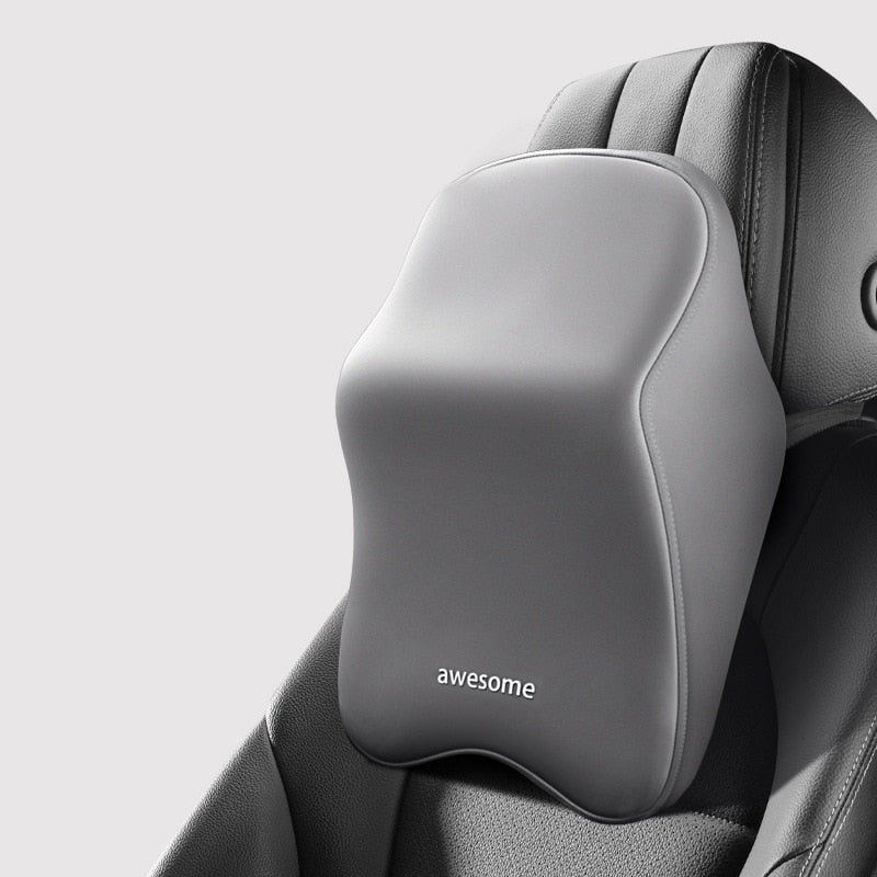 Lisslune | ErgoDrive Car Seat Support – Orthopaedic Cushion for Neck & Back Pain Relief While Driving