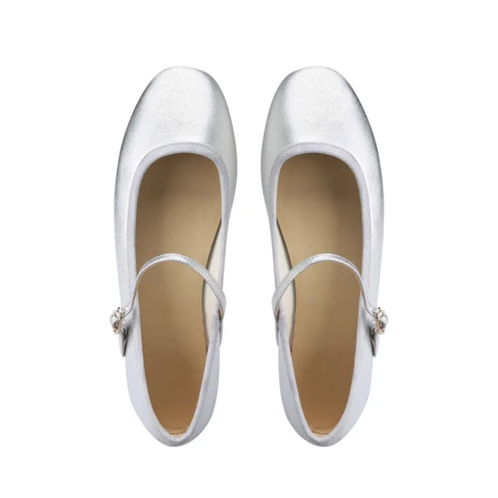 Rynx | Sneakers French Flat Women's Shoes Autumn Flat-Cut Mary Jane Shoes Single-Line Leather Shoes Ballet Singles Women