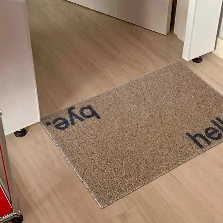Rynx | Nordic PVC Letters Welcome Doormat Cuttable Entrance Mat Carpet Anti-Dust Floor Organizing Pad Outdoor Home Decor