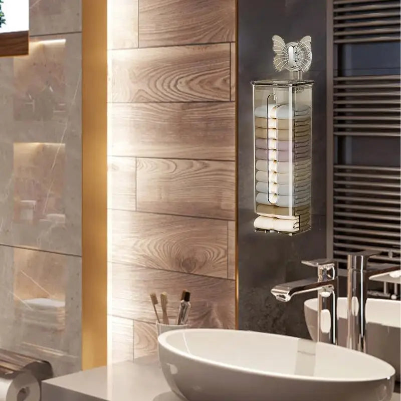 Lisslune | Transparent Multifunctional Wall-Mounted Sock Organizer