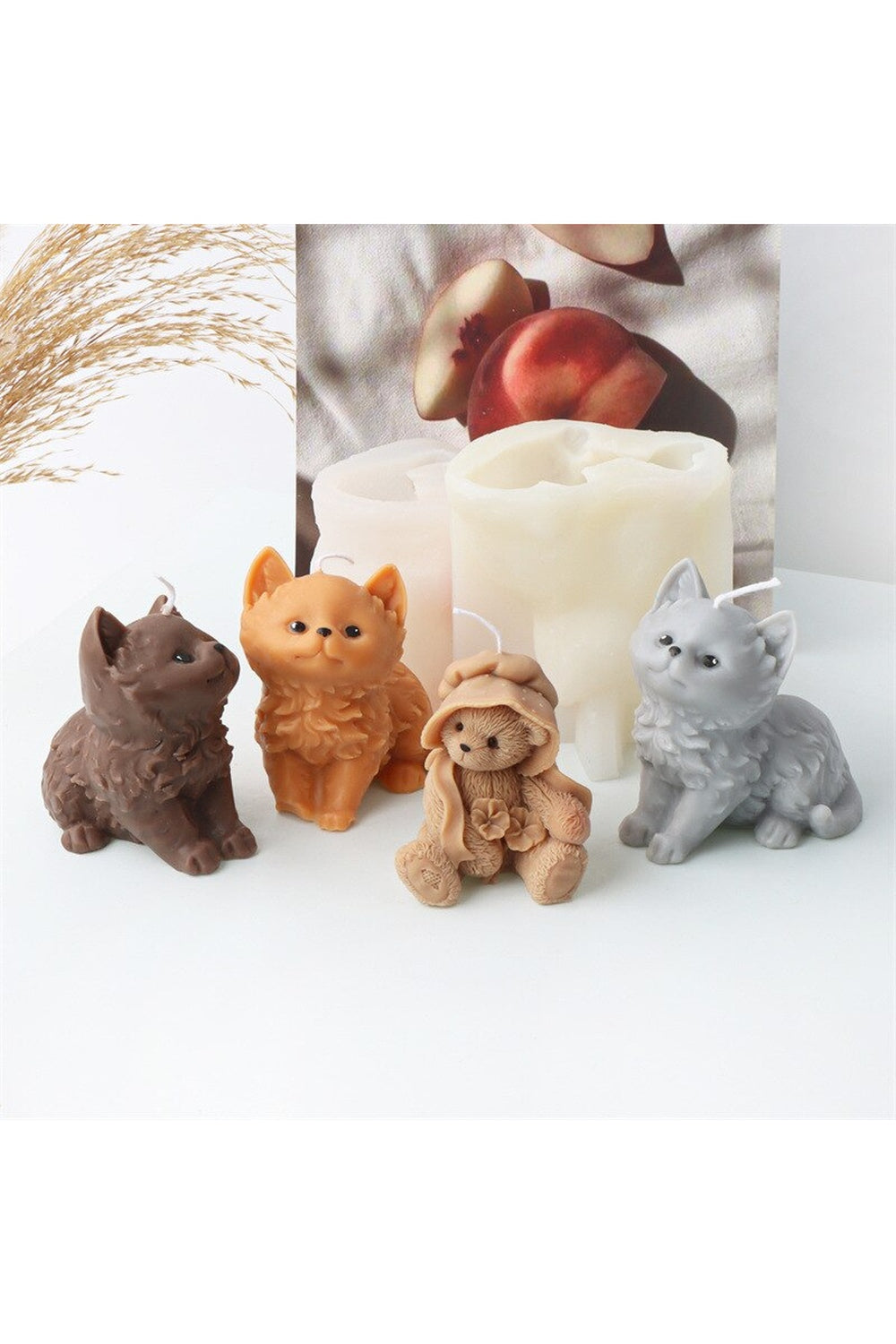 Lisslune | & Bear Gypsum Candle Mold