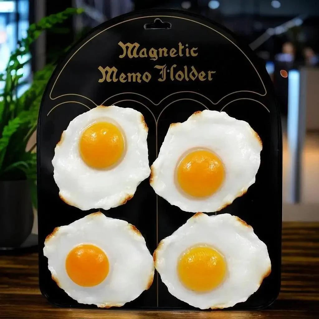 Lisslune | Fried Egg Refrigerator Magnet - Original Kitchen Accessory