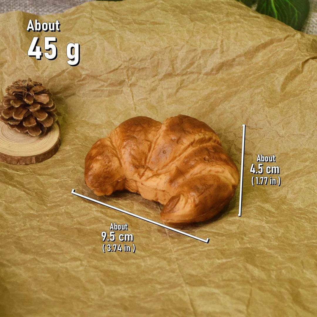 Lisslune | Realistic Golden Lava Croissant Bread Model - Ideal for Photography and Decorative Displays