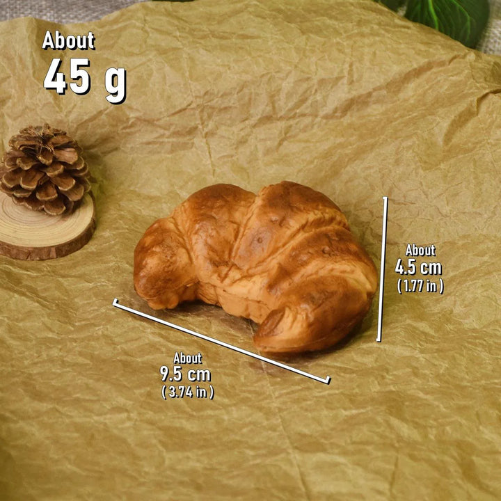 Lisslune | Realistic Golden Lava Croissant Bread Model - Ideal for Photography and Decorative Displays
