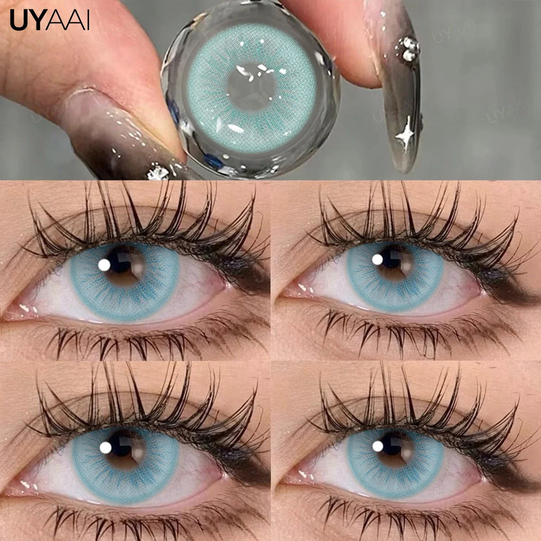 Rynx | Green contact lenses for eyes Cosmetic gray eye lenses y2k Korean style beauty eye color blue lenses