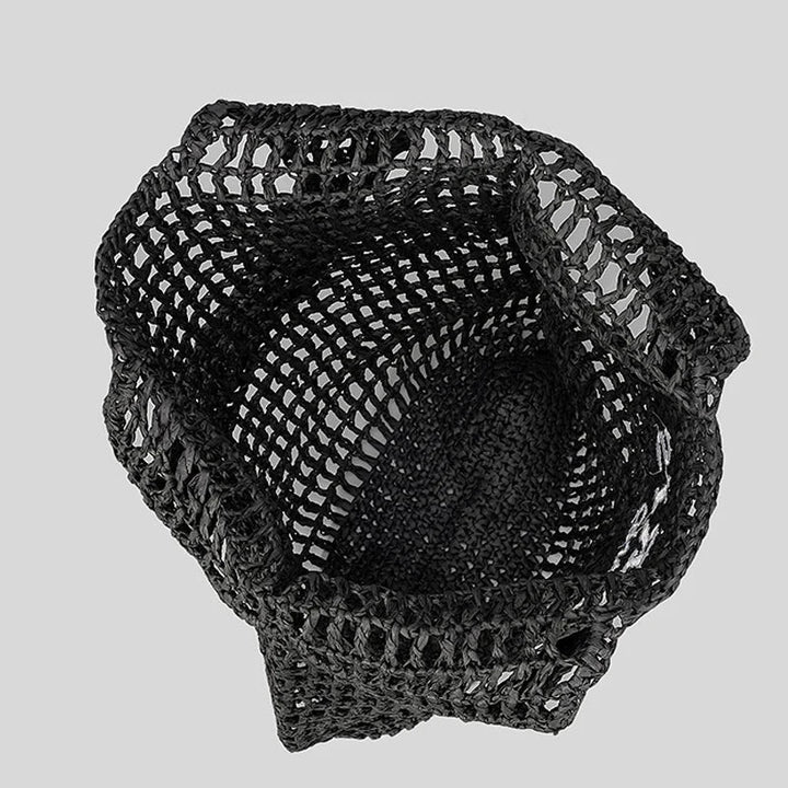 Lisslune | Net straw crochet beach bag
