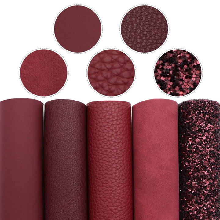 Lisslune | Elegant fish scale dot faux leather craft kit for creative projects
