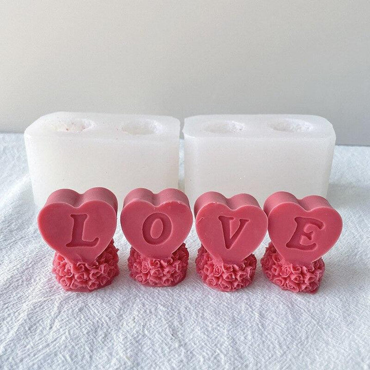 Lisslune | Rose Blossom Candles Craft Silicone Mold for Elegant DIY Creations