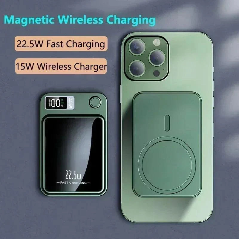 Lisslune | Ultimate 30,000mAh Wireless Power Bank - 22.5W Fast Charging with Magnetic Capability