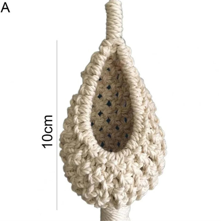 Rynx | Handmade Macrame Air Planter Hanging Pot Pineapple Climbing Vine Flowers Flower Container Net Hanger Tapestry Boho Decor