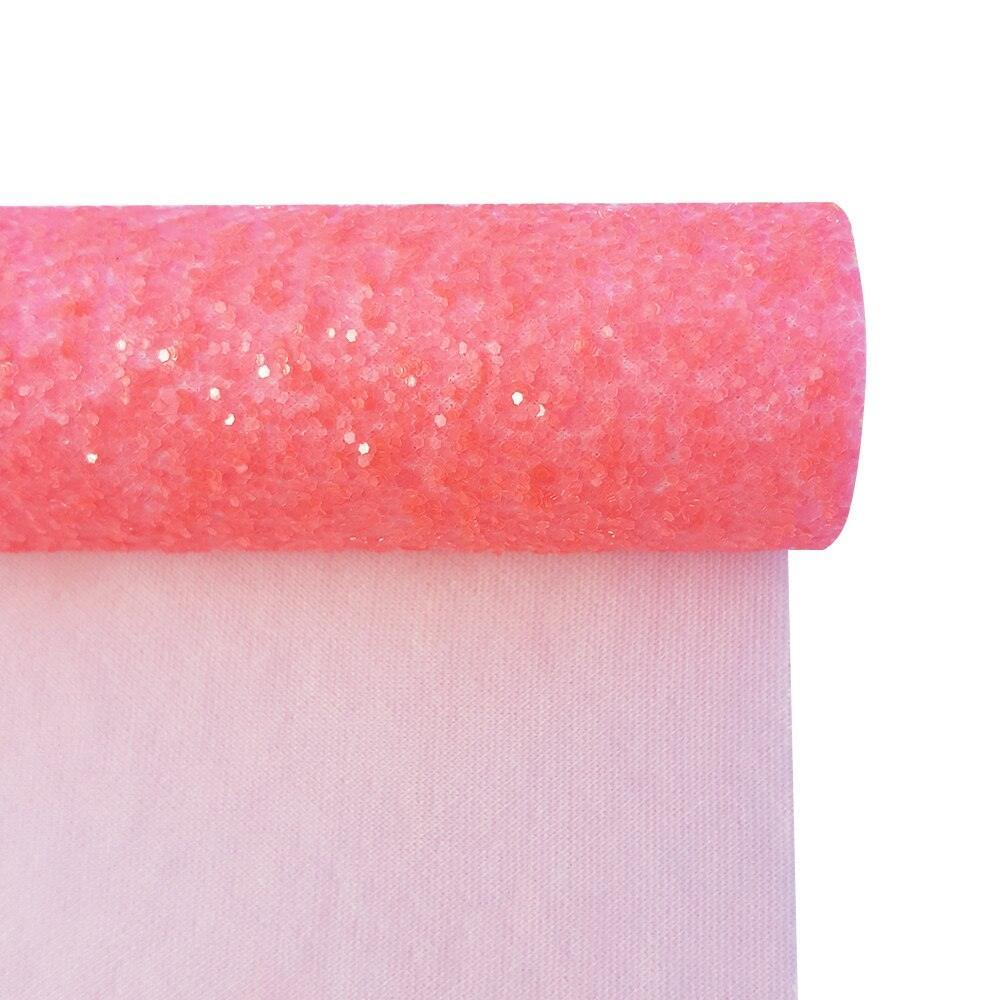 Lisslune | Glossy Pink Faux Leather Creation Roll for Creative DIY Projects