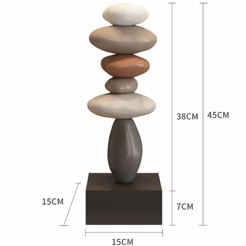 Lisslune | Zen Stone Stack Aesthetic Home Decor