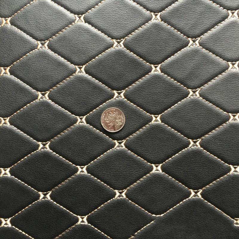 Lisslune | Extra Large Premium Black PU Leather Craft Sheet - Ideal for DIY Projects