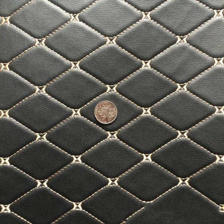 Lisslune | Extra Large Premium Black PU Leather Craft Sheet - Ideal for DIY Projects