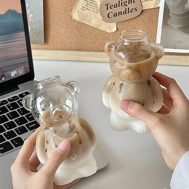 Lisslune | Happy Bear Glass Coffee Mug