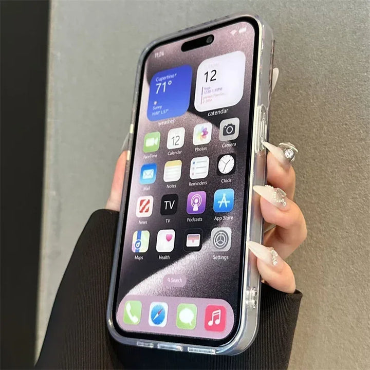 Lisslune | Für iPhone 16 Pro Hülle Farbverlauf Goldfisch Schmetterling Handyhülle für iPhone 16 15 14 13 12 11 X XR Xs SE2 SE 8 7 Plus Pro Max Hülle