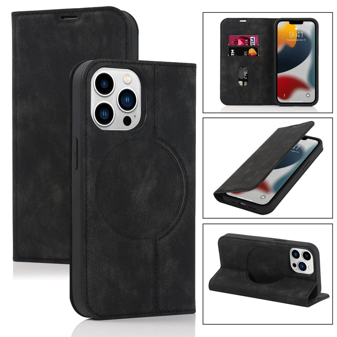 Lisslune | Magnetic Wallet Case MagSafe Wireless Charging- iPhone
