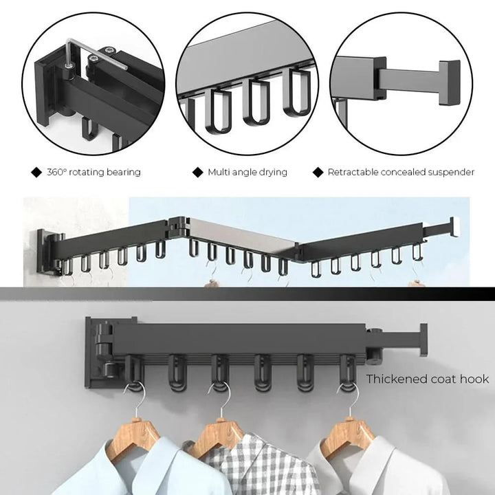 Lisslune | FLEXIHANG – Space-saving wall dryer for small rooms