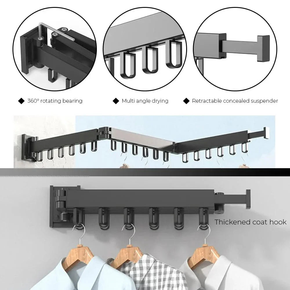 Lisslune | FLEXIHANG – Space-saving wall dryer for small rooms