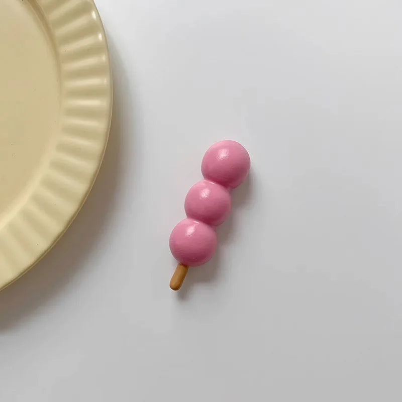 Rynx | 3D Simulation Food Style Refrigerator Magnets Pink Heart Egg Croissant Magnetic Decorative Stickers for the Refrigerator