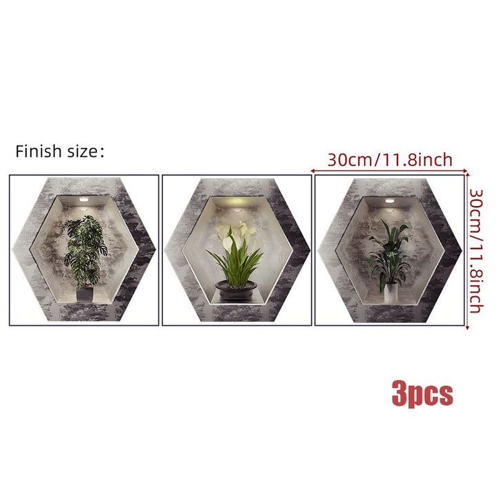 Lisslune | Wall Decorative Potted Plant Stickers