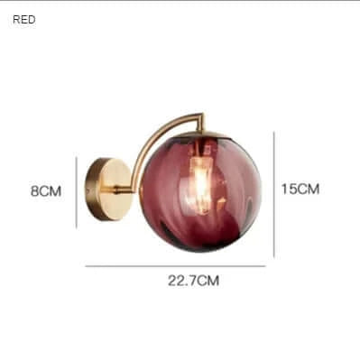 Lisslune | Colorful Glass Modern Wall Lamp