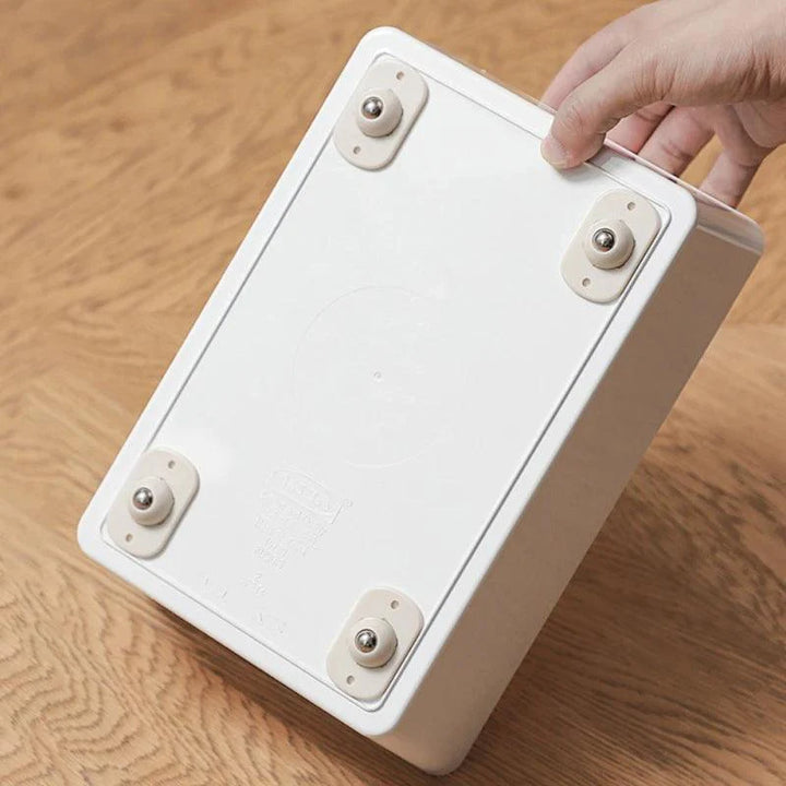 Lisslune | Set of 4 Locking Casters 360° Swivel Wheels for Effortless Movement of Cans and Bins