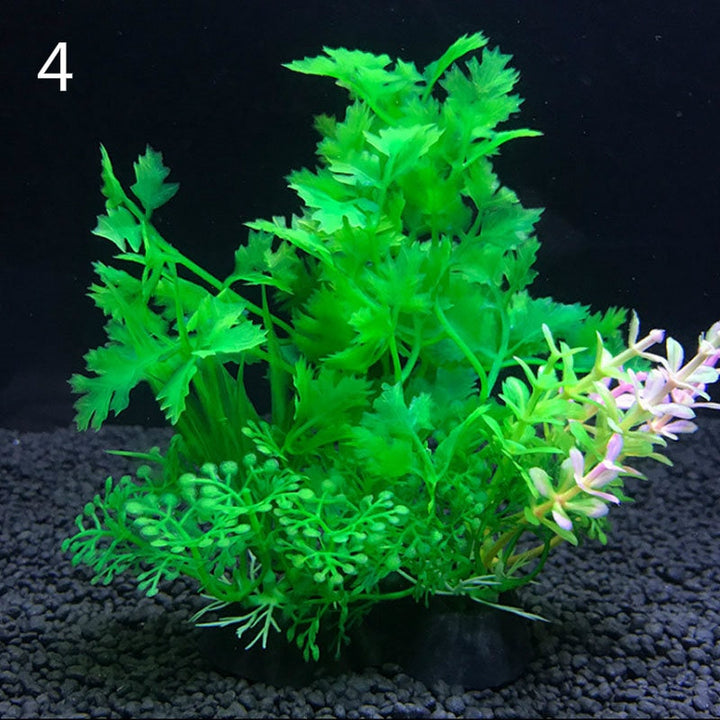 Lisslune | Vibrant Aquatic Plant Set: Realistic Decor for Aquariums