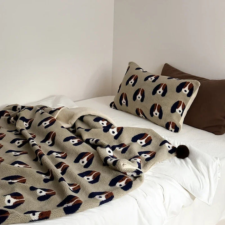 Rynx Selected High Quality Sheep Rollie Loop Fleece Warm Sofa Blanket Autumn Winter Fluffy Warmth Blankets for Bed Thickened Napping Blanket