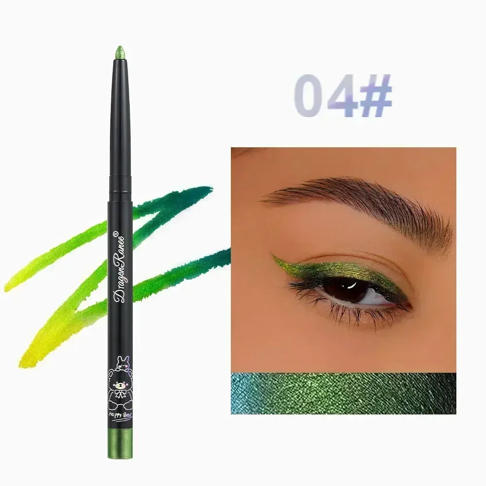 Rynx | Glitter Aurora Eyeliner Pencil Multi Chrome Eyeliner Long-lasting shiny metallic eyeshadow Lying silk caterpillar Green Purple Makeup pigment